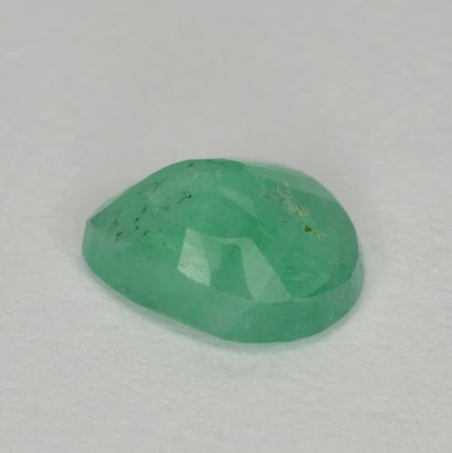 Esmeralda verde natural de 0,54 ct, en forma de pera, SI