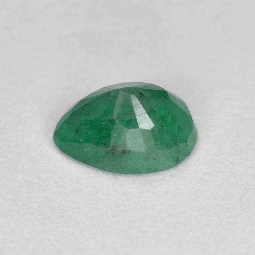 Esmeralda verde natural de 0,47 ct, en forma de pera, SI-I1