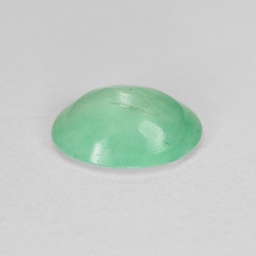 Esmeralda verde natural de 0,97 ct, corte óvalo, SI-I1