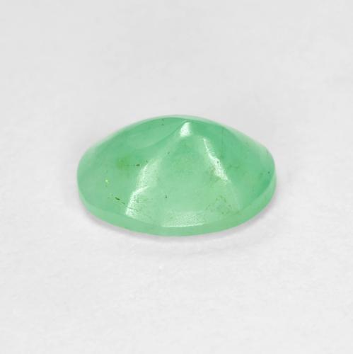 Esmeralda Verde claro natural de 1.11 ct, Corte Óvalo, SI-I1