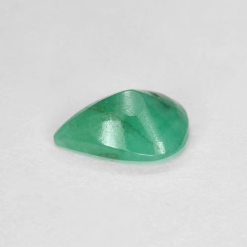Esmeralda verde natural de 0,55 ct, en forma de pera, SI-I1