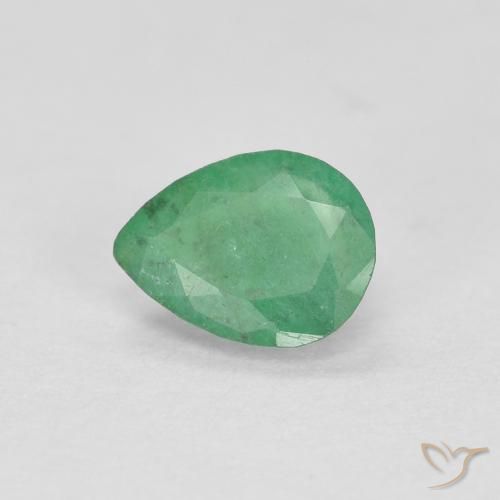 0.32ct Natural Verde trébol Esmeralda, En forma de pera, SI