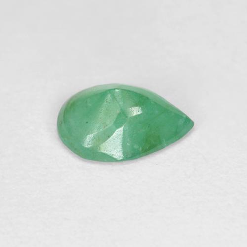 Esmeralda Verde amarillento natural de 0.62 ct, En forma de pera, VS-SI