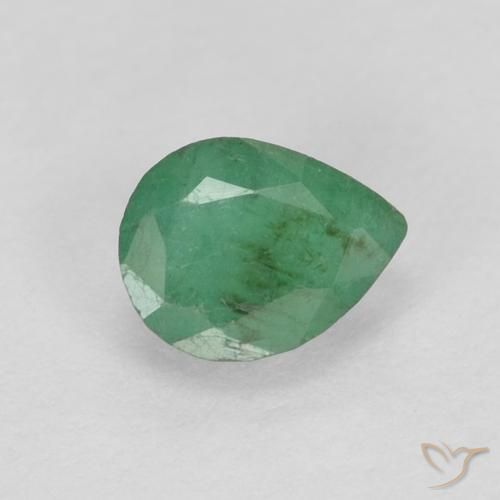 0.37ct Natural Verde medio Esmeralda, En forma de pera, VS-SI