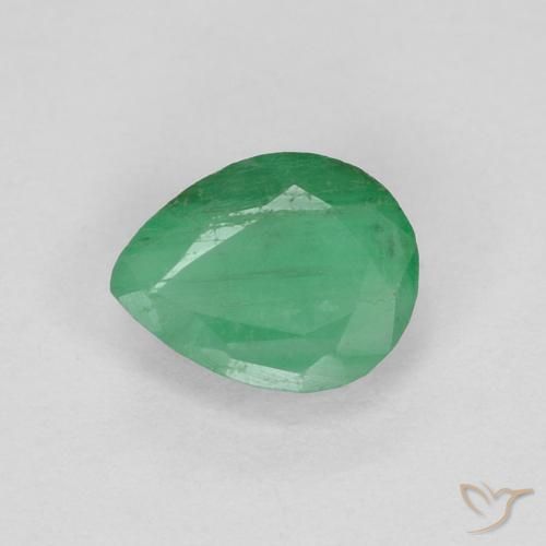 0.36ct Natural Verde medio Esmeralda, En forma de pera, VS-SI