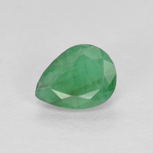 Esmeralda Verde trébol natural de 0.37 ct, En forma de pera, VS-SI
