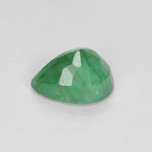 Esmeralda Verde trébol natural de 0.37 ct, En forma de pera, VS-SI