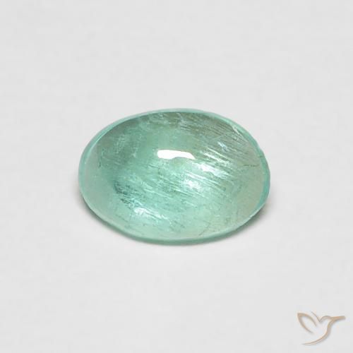 0.34ct Natural Verde azulado Esmeralda, Ovalada, Transparente