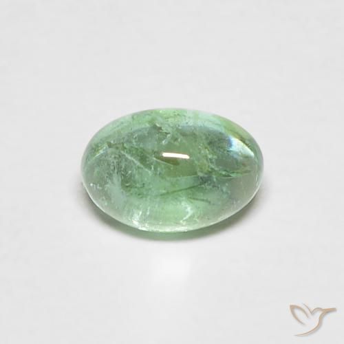 0.42ct Natural Menta claro Esmeralda, Ovalada, Transparente