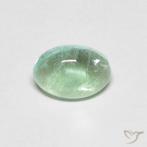 0.40ct Natural Verde menta claro Esmeralda, Ovalada, Transparente, Photo A