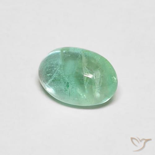 0.40ct Natural Verde menta Esmeralda, Ovalada, Transparente