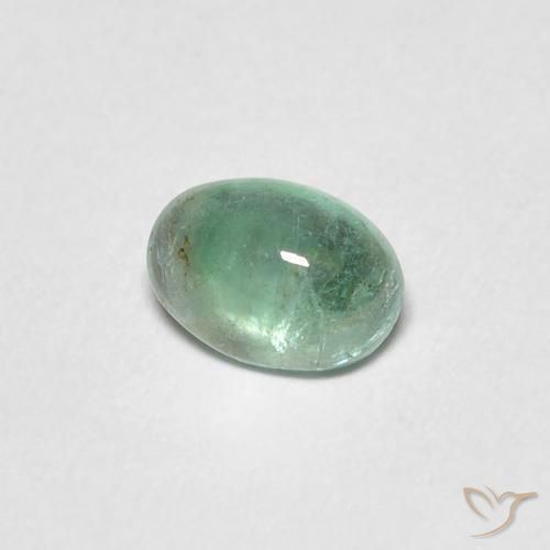 0.37ct Natural Verde menta claro Esmeralda, Ovalada, Transparente