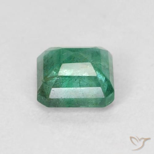 Esmeralda Verde cálido natural de 0.69 ct, Corte Octágono / Esmeralda, SI