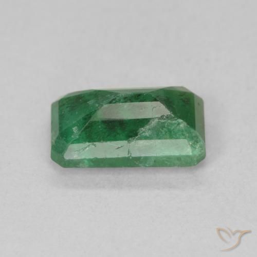 Esmeralda Verde claro natural de 1.06 ct, Corte Octágono / Esmeralda, SI