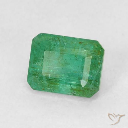 Esmeralda Verde trébol natural de 0.58 ct, Corte Octágono / Esmeralda, SI