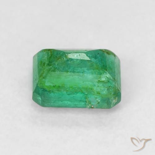 Esmeralda Verde trébol natural de 0.58 ct, Corte Octágono / Esmeralda, SI