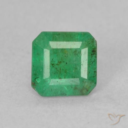 0.35ct Natural Verde claro Esmeralda, corte esmeralda, SI