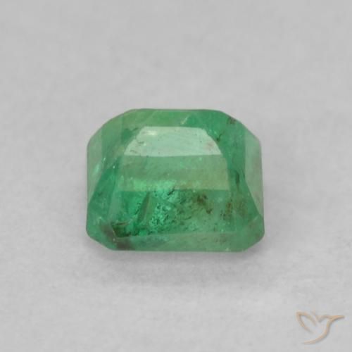 Esmeralda Verde trébol natural de 0.35 ct, Corte Octágono / Esmeralda, SI-I1