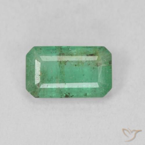 0.48ct Natural Verde medio Esmeralda, corte esmeralda, SI