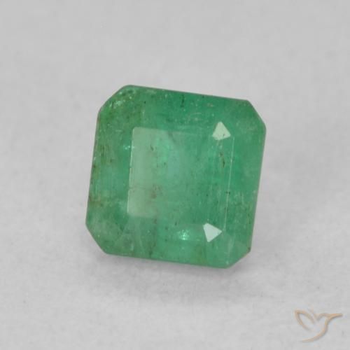 Esmeralda Verde medio natural de 0.33 ct, Corte Octágono / Esmeralda, SI