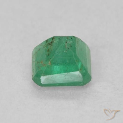 Esmeralda Verde medio natural de 0.33 ct, Corte Octágono / Esmeralda, SI