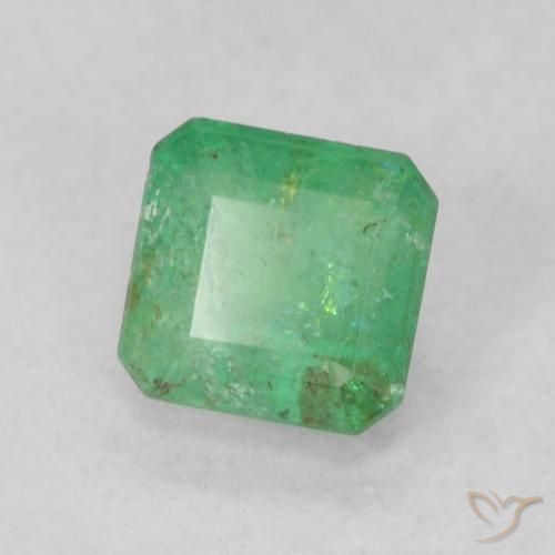 Esmeralda Verde trébol natural de 0.44 ct, Corte Octágono / Esmeralda, SI