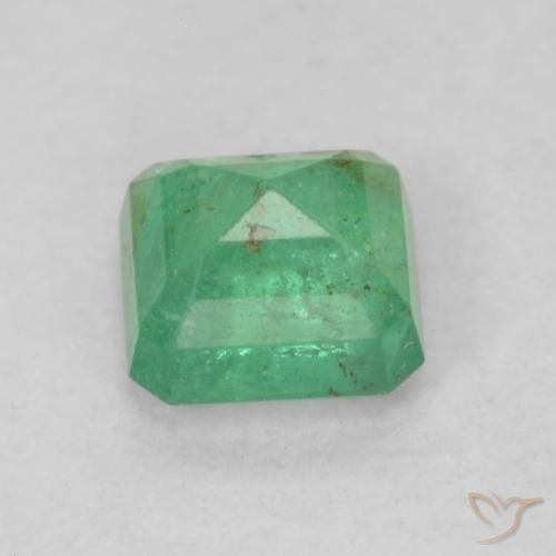 Esmeralda Verde trébol natural de 0.44 ct, Corte Octágono / Esmeralda, SI