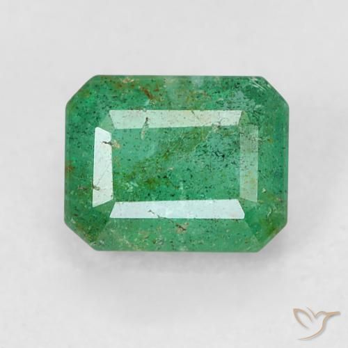 0.51ct Natural Verde medio Esmeralda, corte esmeralda, SI