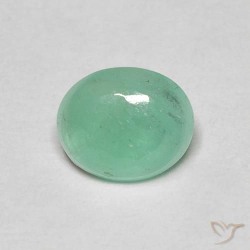 0.93ct Natural Verde pistacho Esmeralda, Ovalada, Translúcido