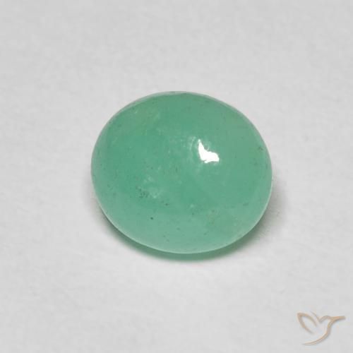 1.08ct Natural Verde pistacho Esmeralda, Ovalada, Translúcido