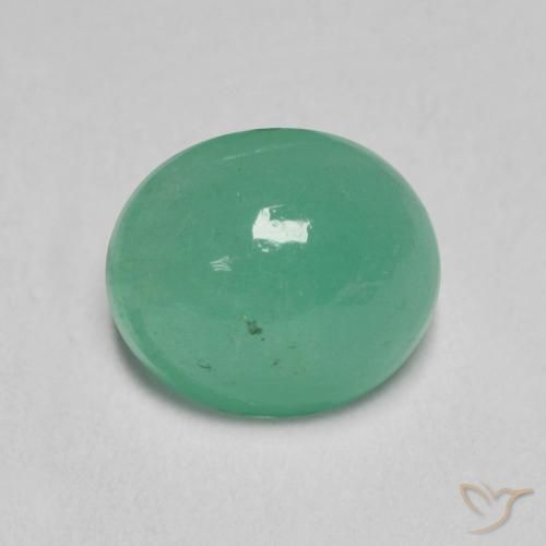 0.83ct Natural Verde claro medio Esmeralda, Ovalada, Translúcido