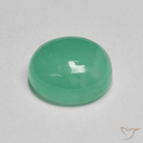Esmeralda Verde menta natural de 2.01 ct, Ovalada, Translúcido