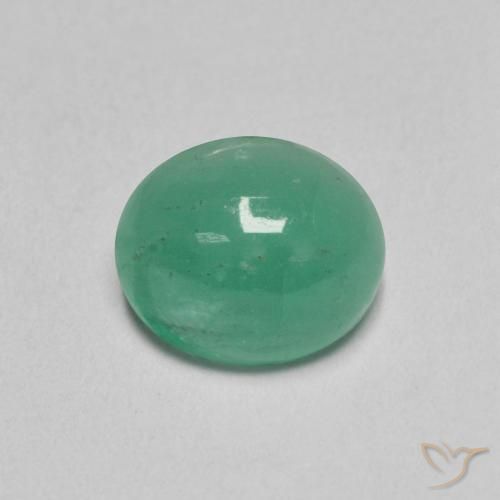 1.12ct Natural Verde medio Esmeralda, Ovalada, Translúcido