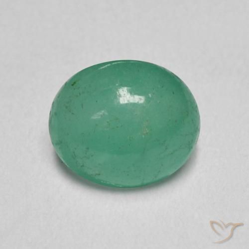 0.79ct Natural Verde claro Esmeralda, Ovalada, Translúcido