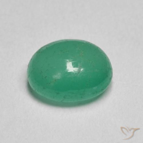 Esmeralda Verde claro natural de 0.79 ct, Ovalada, Translúcido