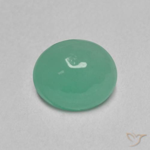 Esmeralda Verde claro natural de 0.83 ct, Ovalada, Translúcido