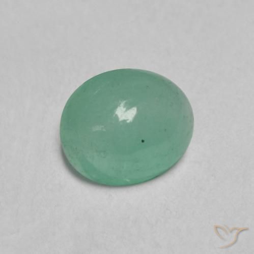 Esmeralda Verde esmeralda claro natural de 0.36 ct, Ovalada, Translúcido