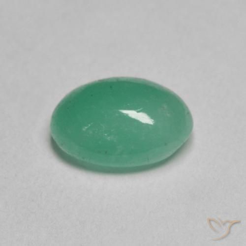 Esmeralda Verde esmeralda claro natural de 0.78 ct, Ovalada, Translúcido