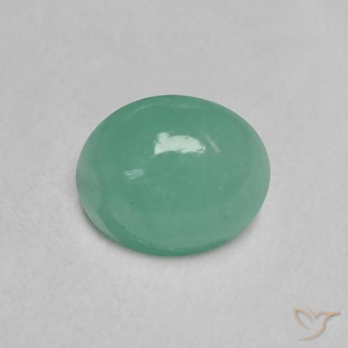 Esmeralda verde natural de 0,64 ct, corte óvalo, translúcido