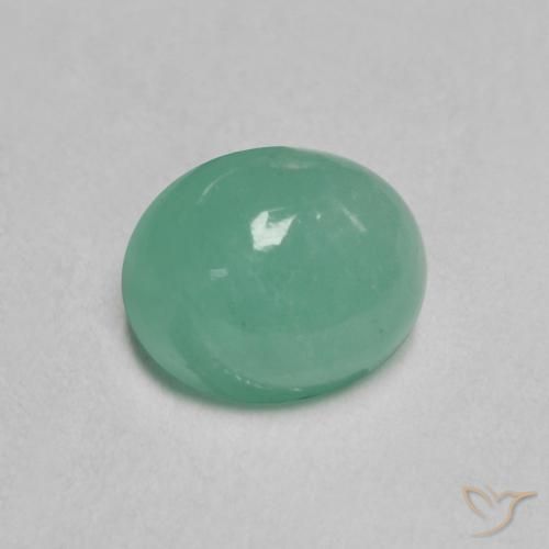 Esmeralda verde natural de 0,64 ct, corte óvalo, translúcido