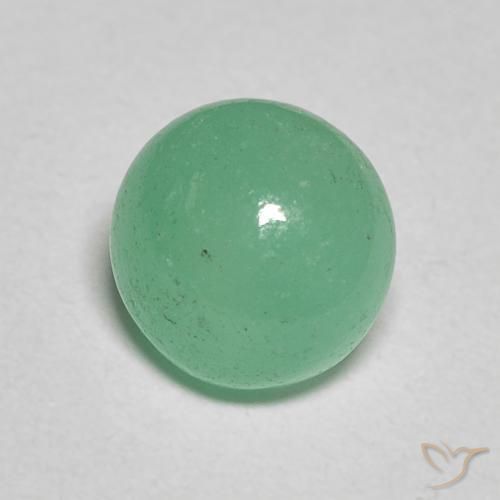 Esmeralda Verde menta natural de 1.30 ct, Redondo, Translúcido