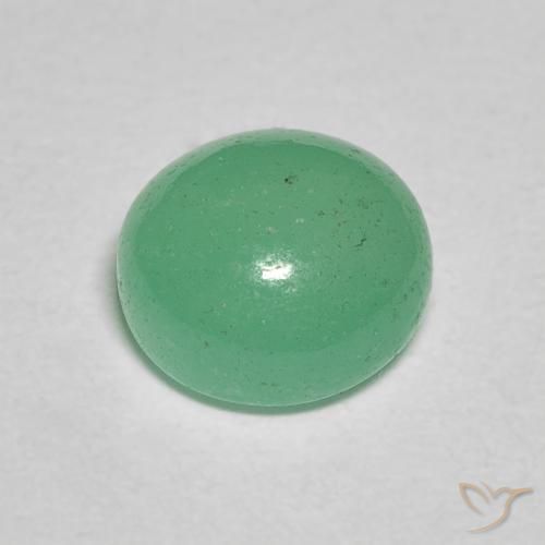 Esmeralda Verde menta natural de 1.30 ct, Redondo, Translúcido
