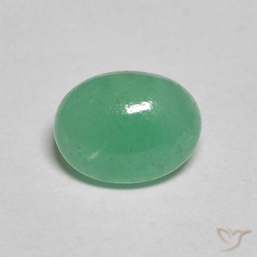 1.12ct Natural Verde claro Esmeralda, Ovalada, Translúcido