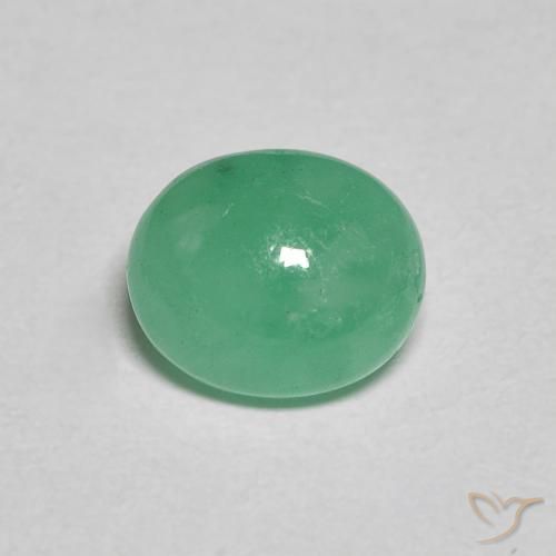 1.11ct Natural Verde albahaca claro Esmeralda, Ovalada, Translúcido