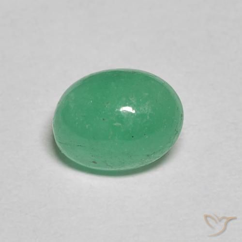 1.08ct Natural Verde trébol Esmeralda, Ovalada, Translúcido