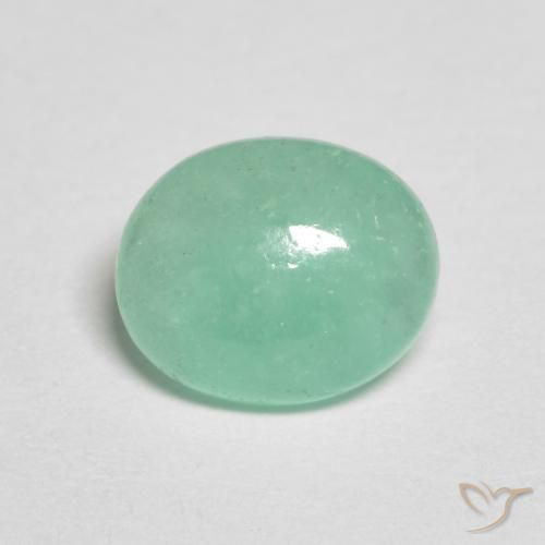 1.05ct Natural Verde helecho Esmeralda, Ovalada, Translúcido