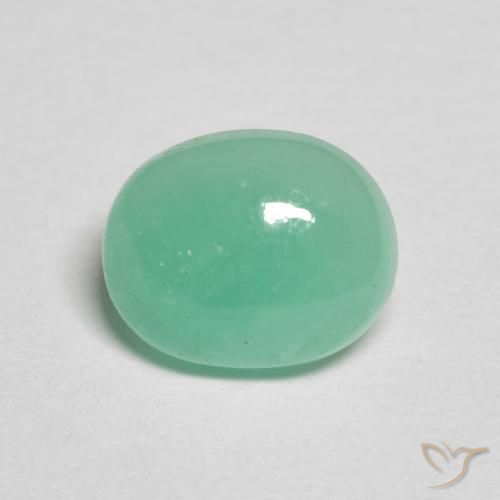 1.12ct Natural Verde menta intenso Esmeralda, Ovalada, Translúcido