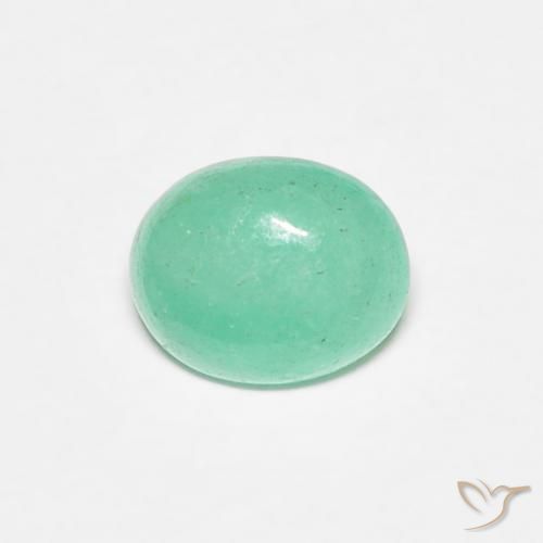 0.67ct Natural Verde claro Esmeralda, Ovalada, Translúcido