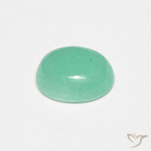 Esmeralda Verde claro natural de 0.67 ct, Ovalada, Translúcido