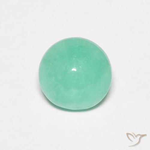 Esmeralda Verde claro natural de 0.95 ct, Redondo, Translúcido